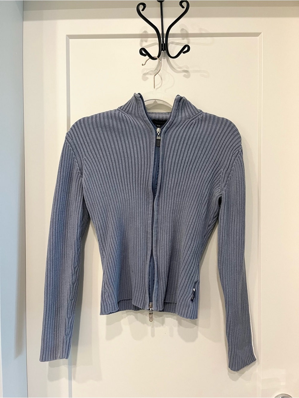 Vintage Y2K Studio London blue zip sweater